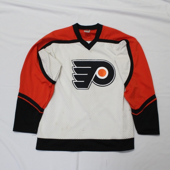 orange and black hockey jersey